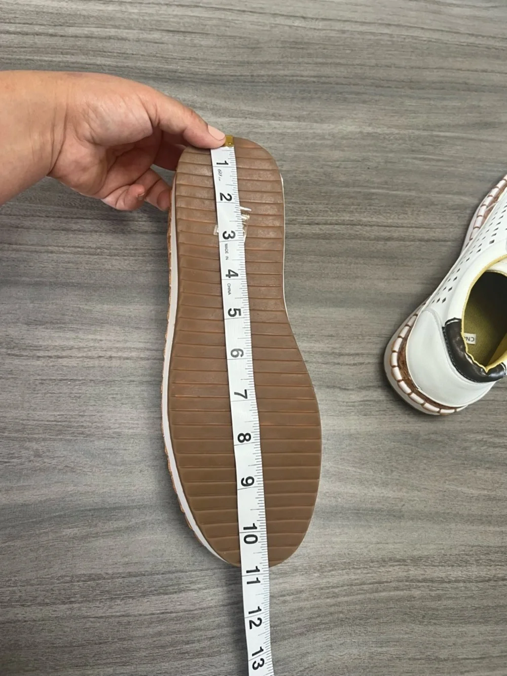 White Perforated Slip-On Espadrille with Striped Elastic Accent